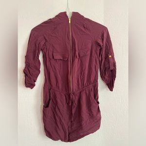 Burgundy Romper